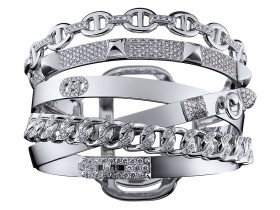 Hermès Alchimie 白金手镯镶嵌圆形切割天然钻石能回收吗？