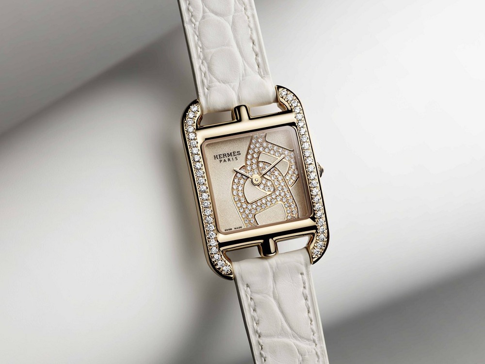 『奢侈品名表鉴定回收』Hermès  Cape Cod 银曜石表盘Chaîne d’ancre腕表