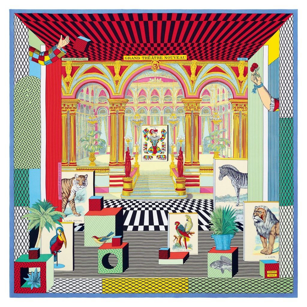 徐州奢侈品管家2021款爱马仕丝巾回收价格查询 Hermès 2021秋冬丝巾Grand Théâtre Nouveau新型大剧院回收价格查询