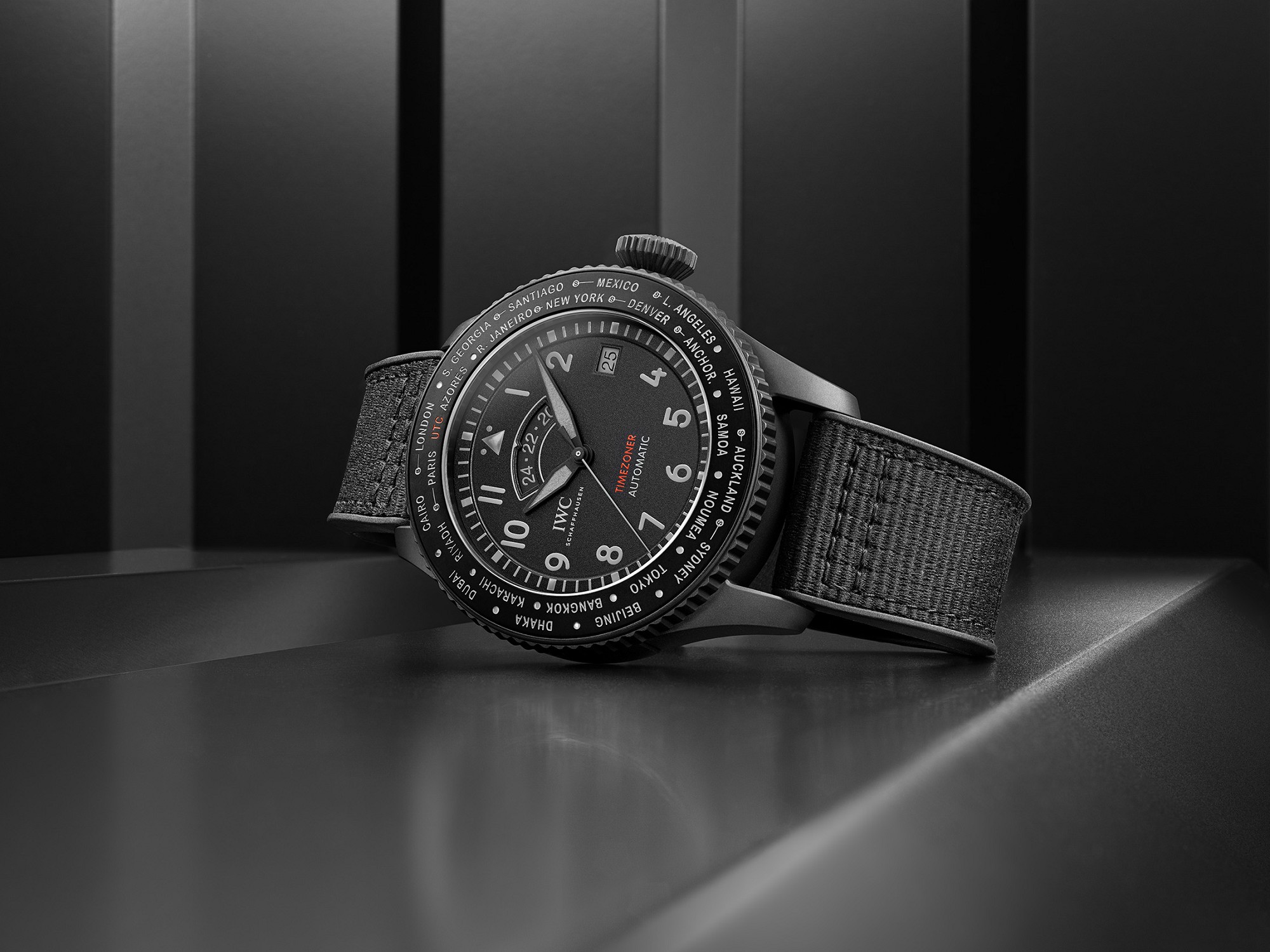 『IWC 鉴定回收』IWC Ceratanium 瓷化钛金属表壳世界时腕表