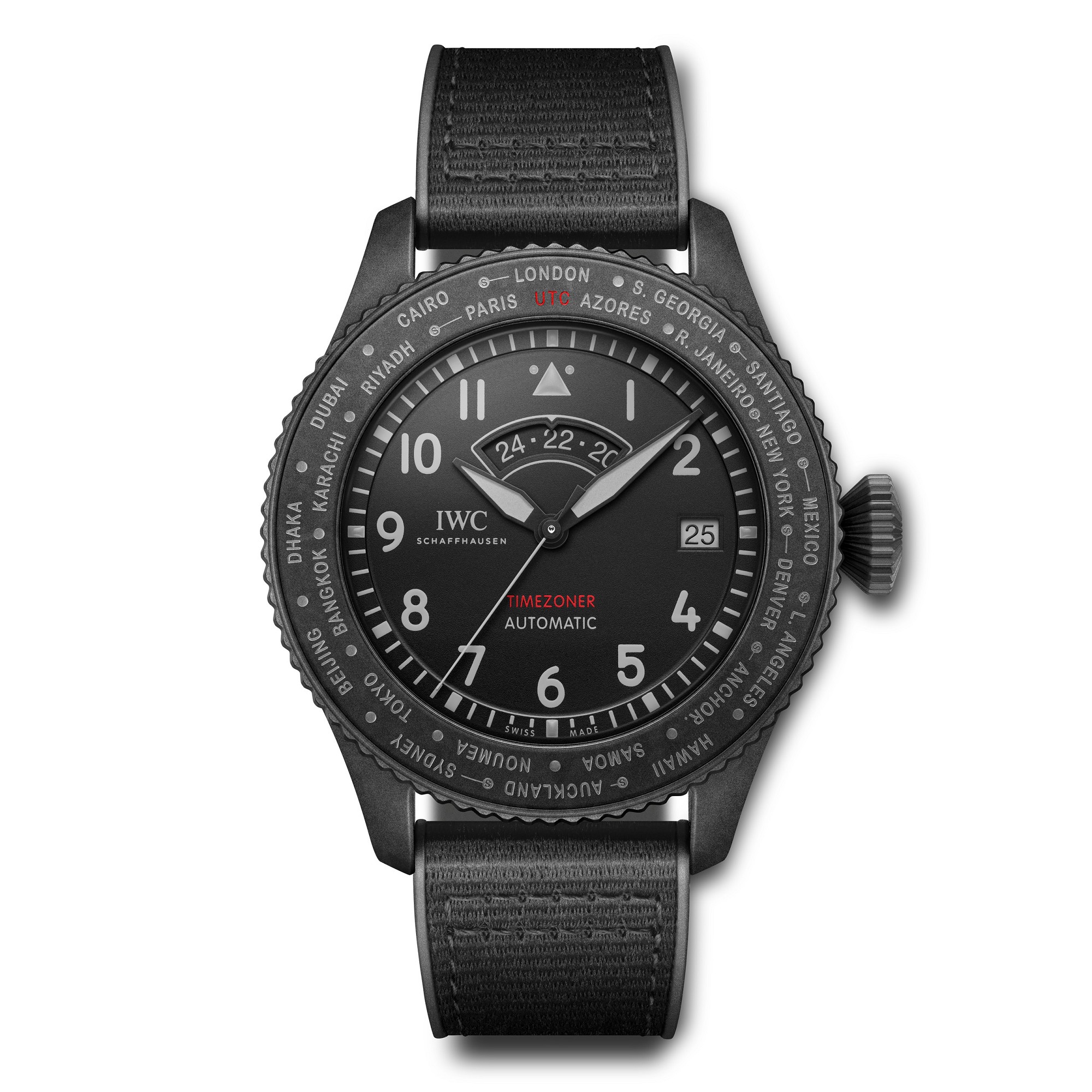 『IWC 鉴定回收』IWC Ceratanium 瓷化钛金属表壳世界时腕表